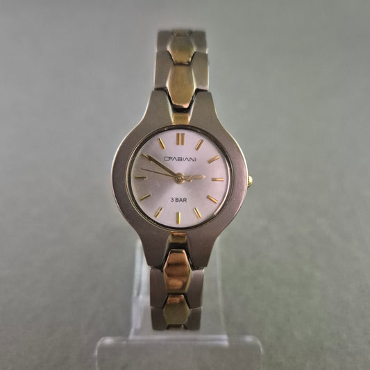 Fabiani Damen Uhr – Titan Gehäuse mit Bicolor Armband