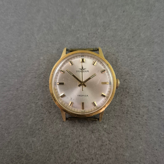 Dugena Tropica Herren Uhr – Vintage Handaufzug vergoldet