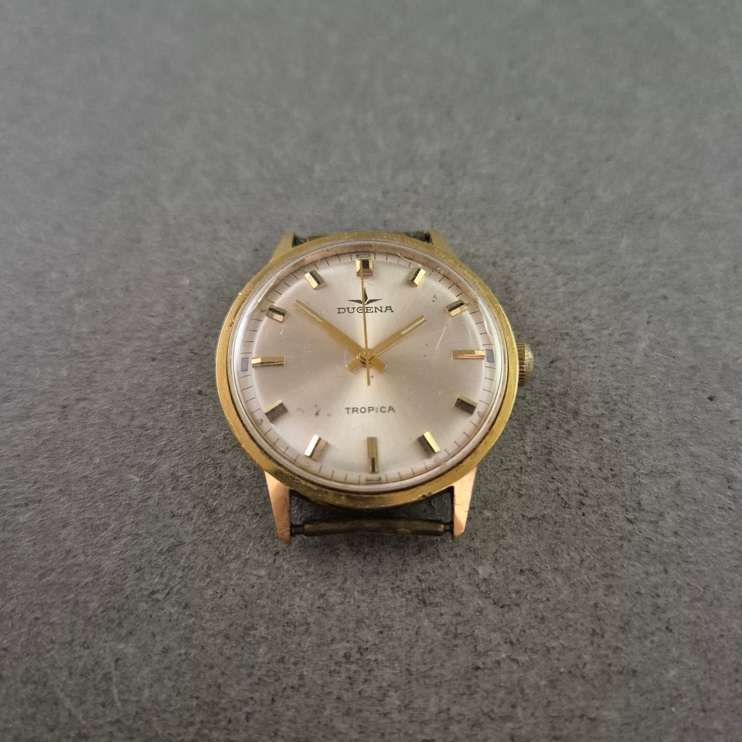 Dugena Tropica Herren Uhr – Vintage Handaufzug vergoldet