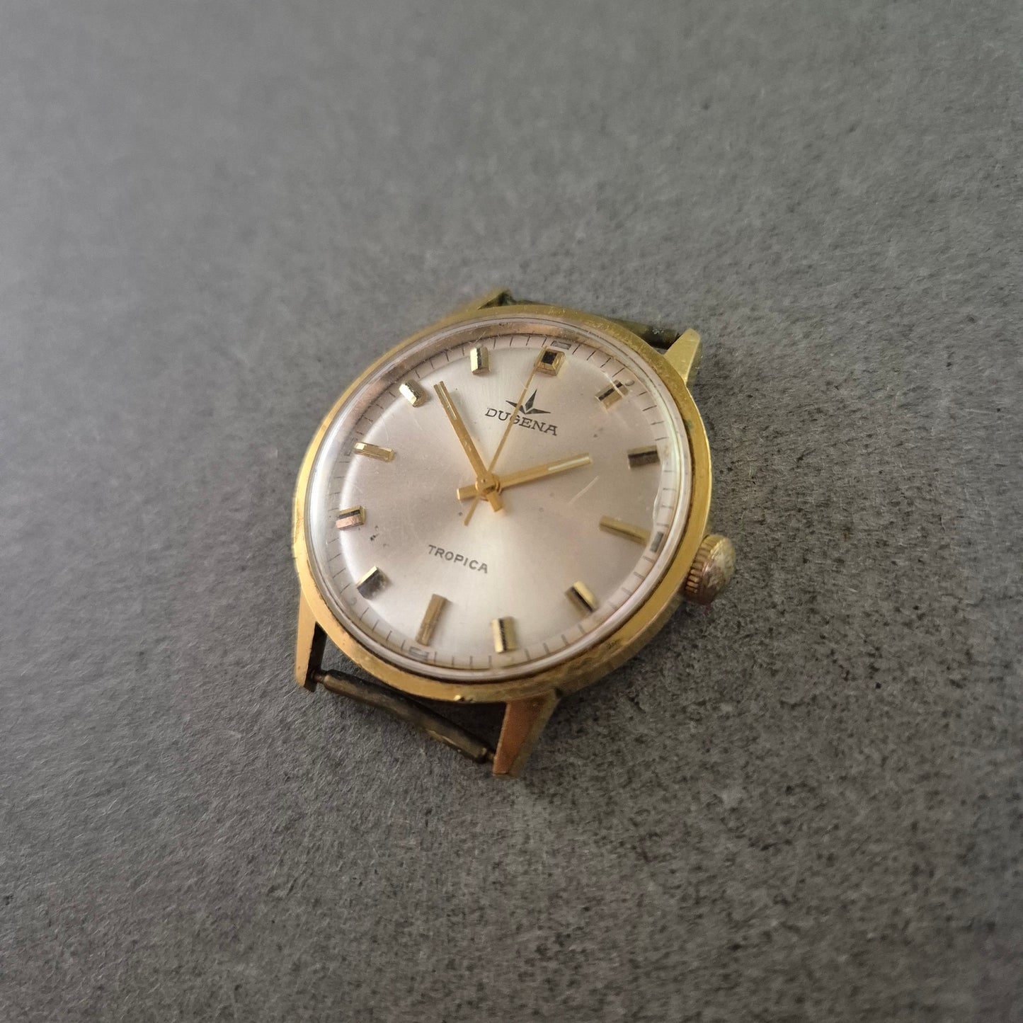 Dugena Tropica Herren Uhr – Vintage Handaufzug vergoldet