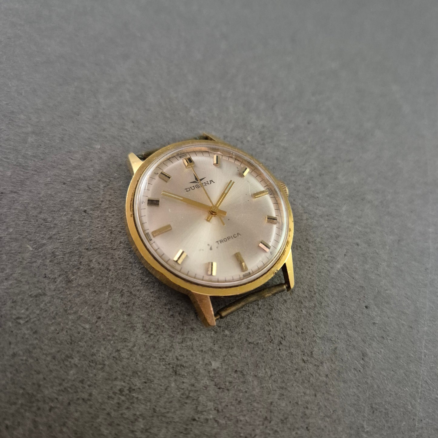 Dugena Tropica Herren Uhr – Vintage Handaufzug vergoldet