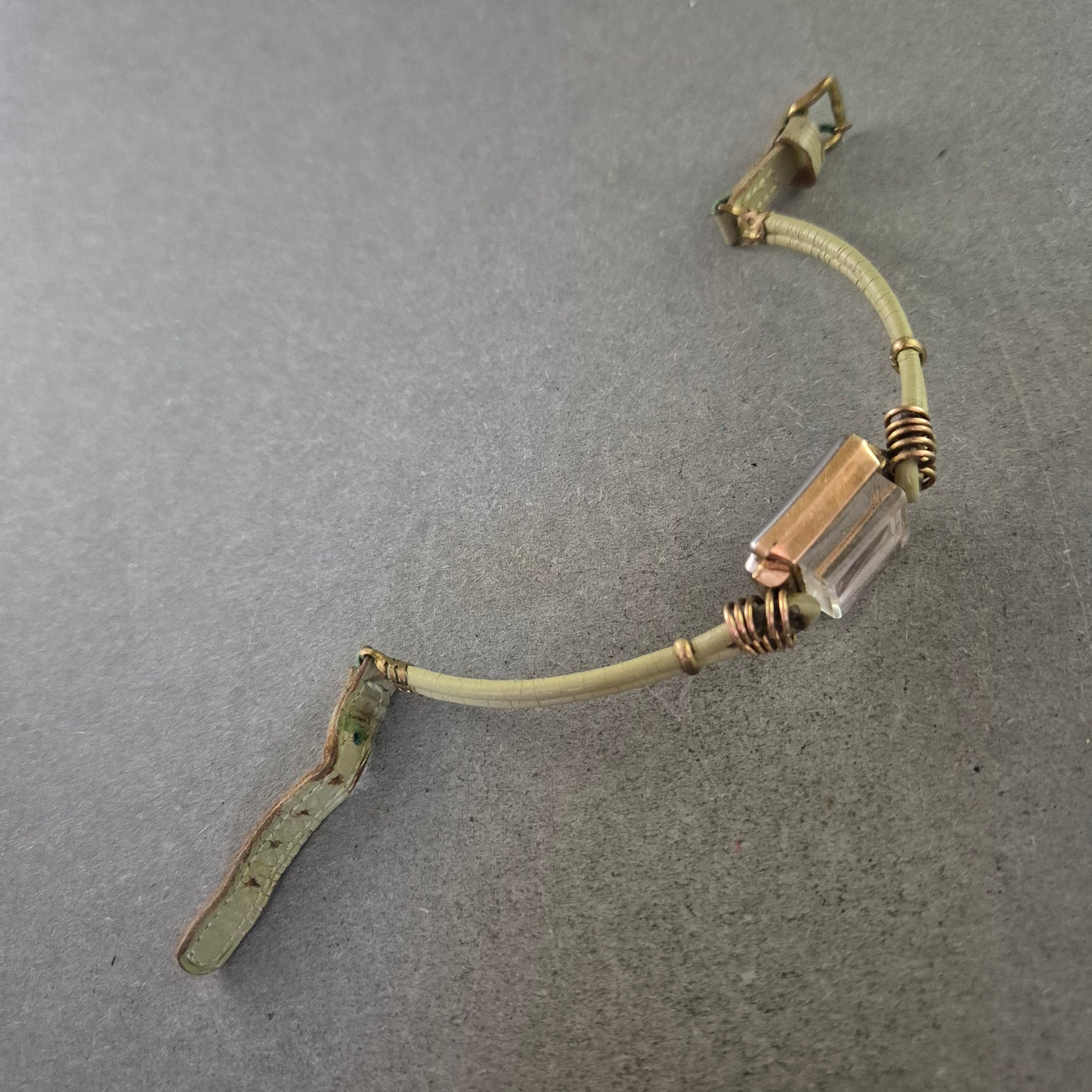 Vintage Damen Uhr – Rechteckiges Gehäuse, Walzgold 20 Mikron