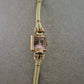 Vintage Damen Uhr – Rechteckiges Gehäuse, Walzgold 20 Mikron