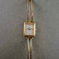 Dugena Damen Uhr – Vintage vergoldet mit eckigem Gehäuse