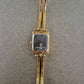 Dugena Damen Uhr – Vintage vergoldet mit eckigem Gehäuse
