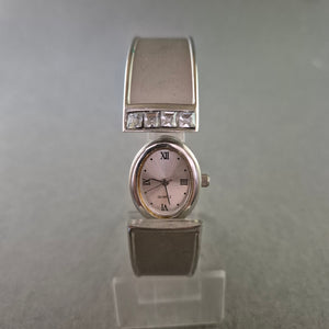 Damen Uhr – Quarz Armbanduhr im Armreif-Design