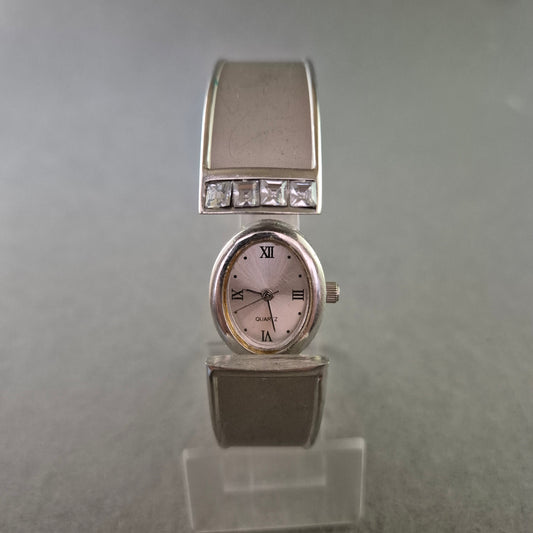 Damen Uhr – Quarz Armbanduhr im Armreif-Design