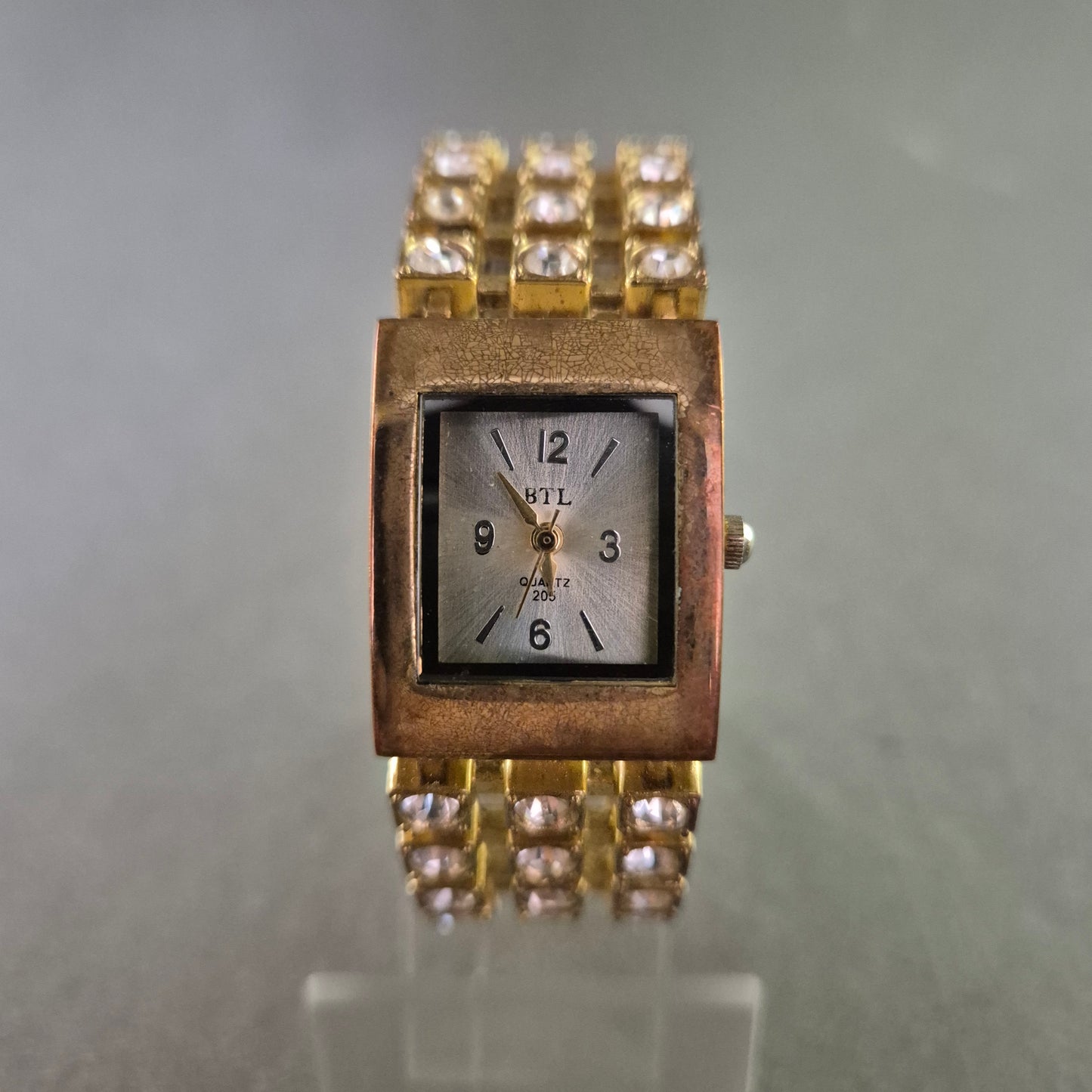 BTL Damen Uhr – Quarz mit Strassarmband im Schmuckstil