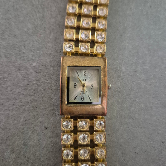 BTL Damen Uhr – Quarz mit Strassarmband im Schmuckstil