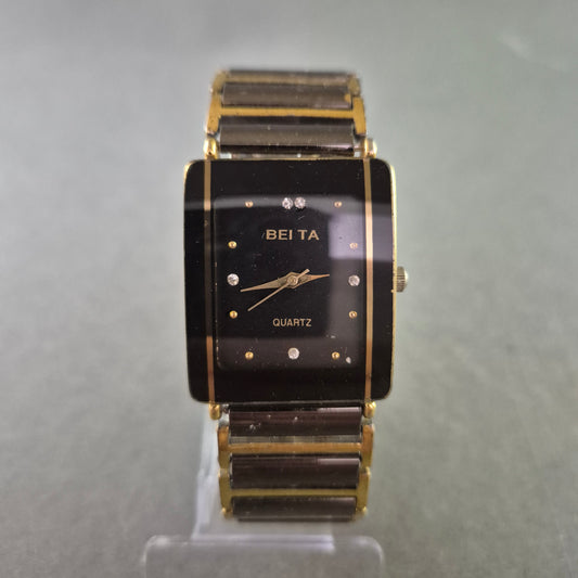 Beita Unisex Uhr – Quarz im Bicolor Design mit schwarzem Zifferblatt