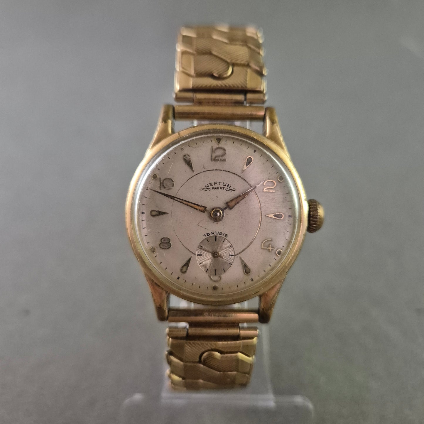 Neptun Herren Uhr – Vintage Handaufzug mit 15 Rubis