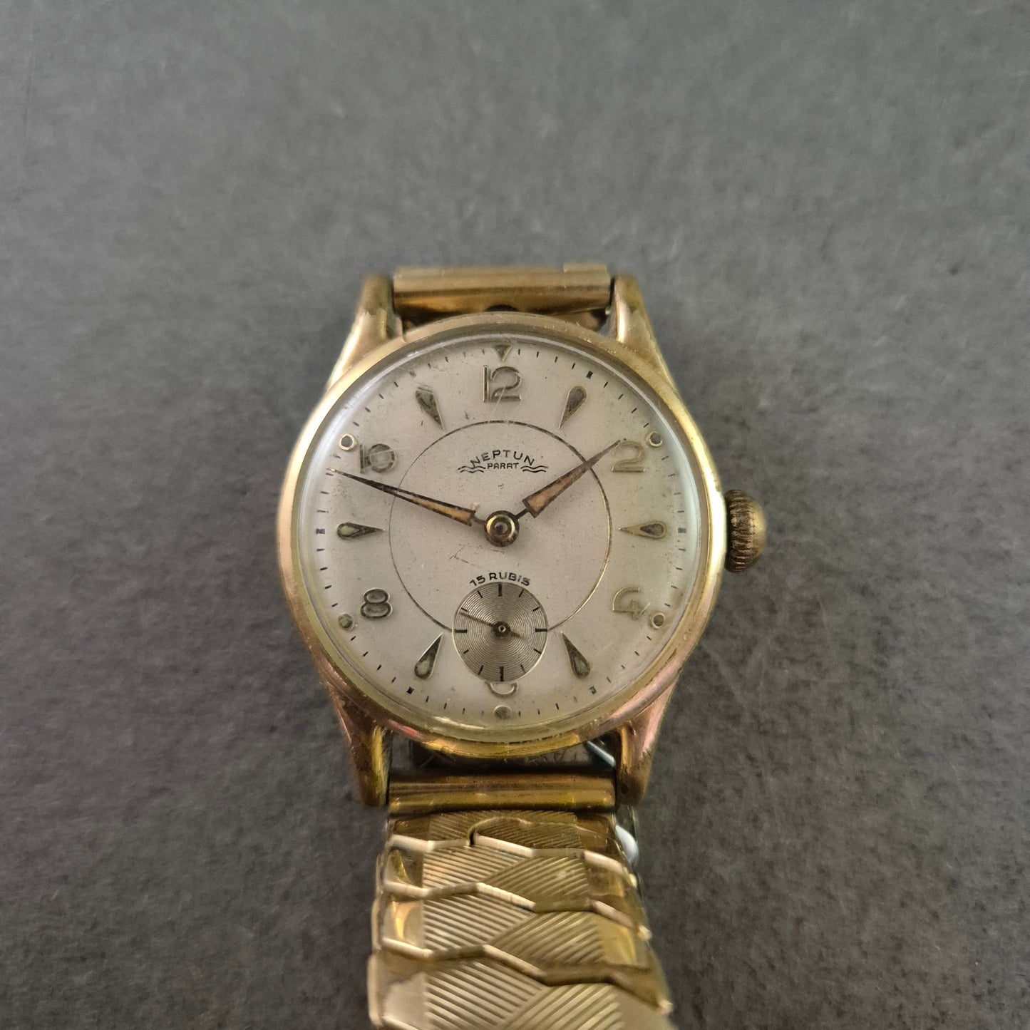 Neptun Herren Uhr – Vintage Handaufzug mit 15 Rubis