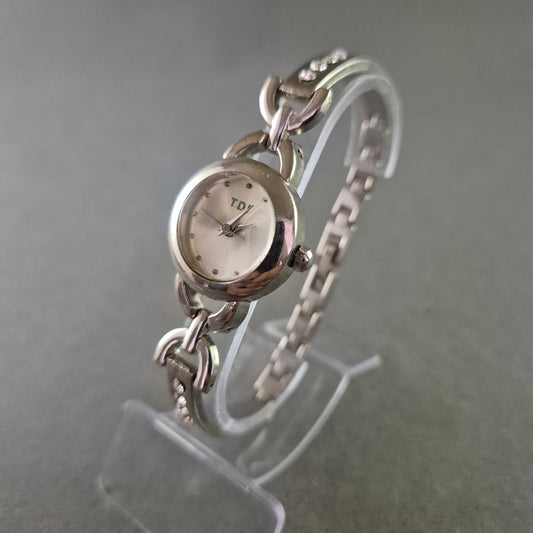 TDL Damen Uhr – Elegantes Armbanddesign in Silber