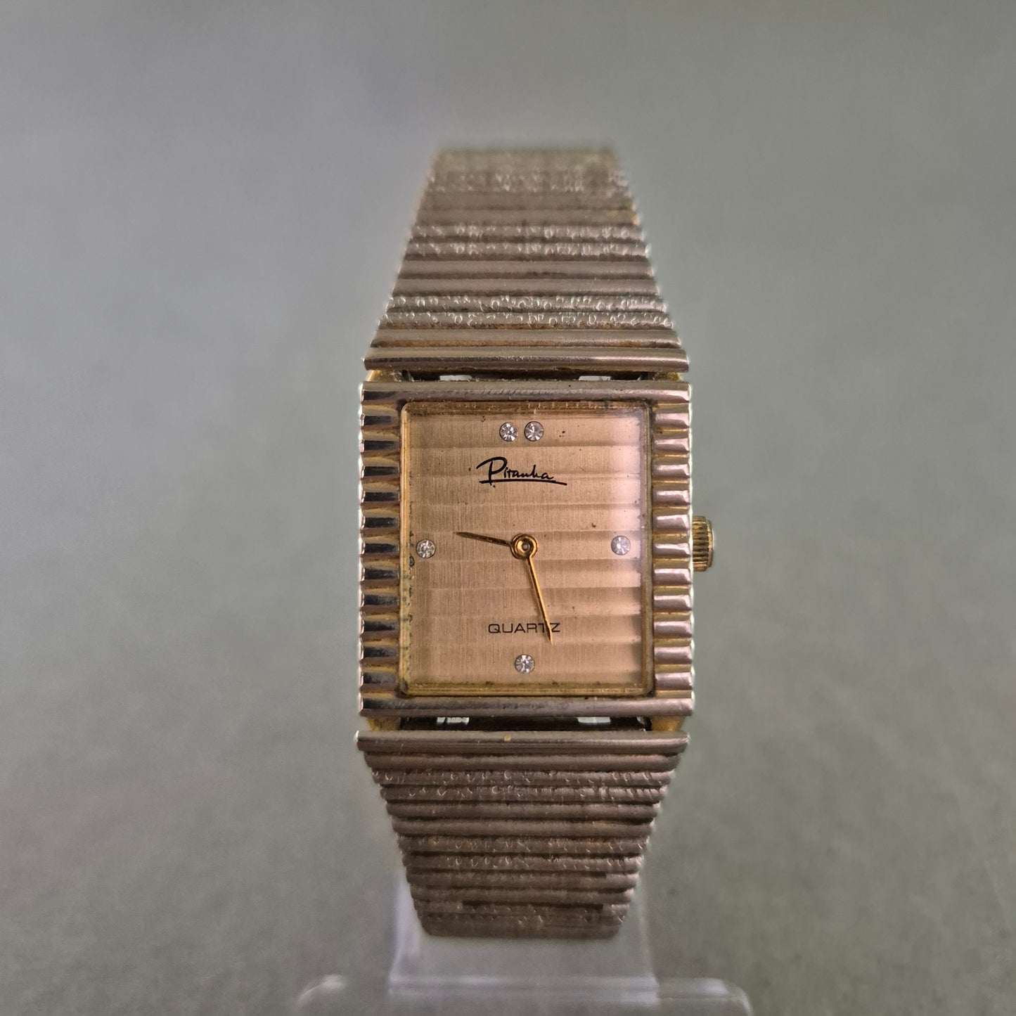 Primada Herren Uhr – Vintage Quarz mit Strukturarmband