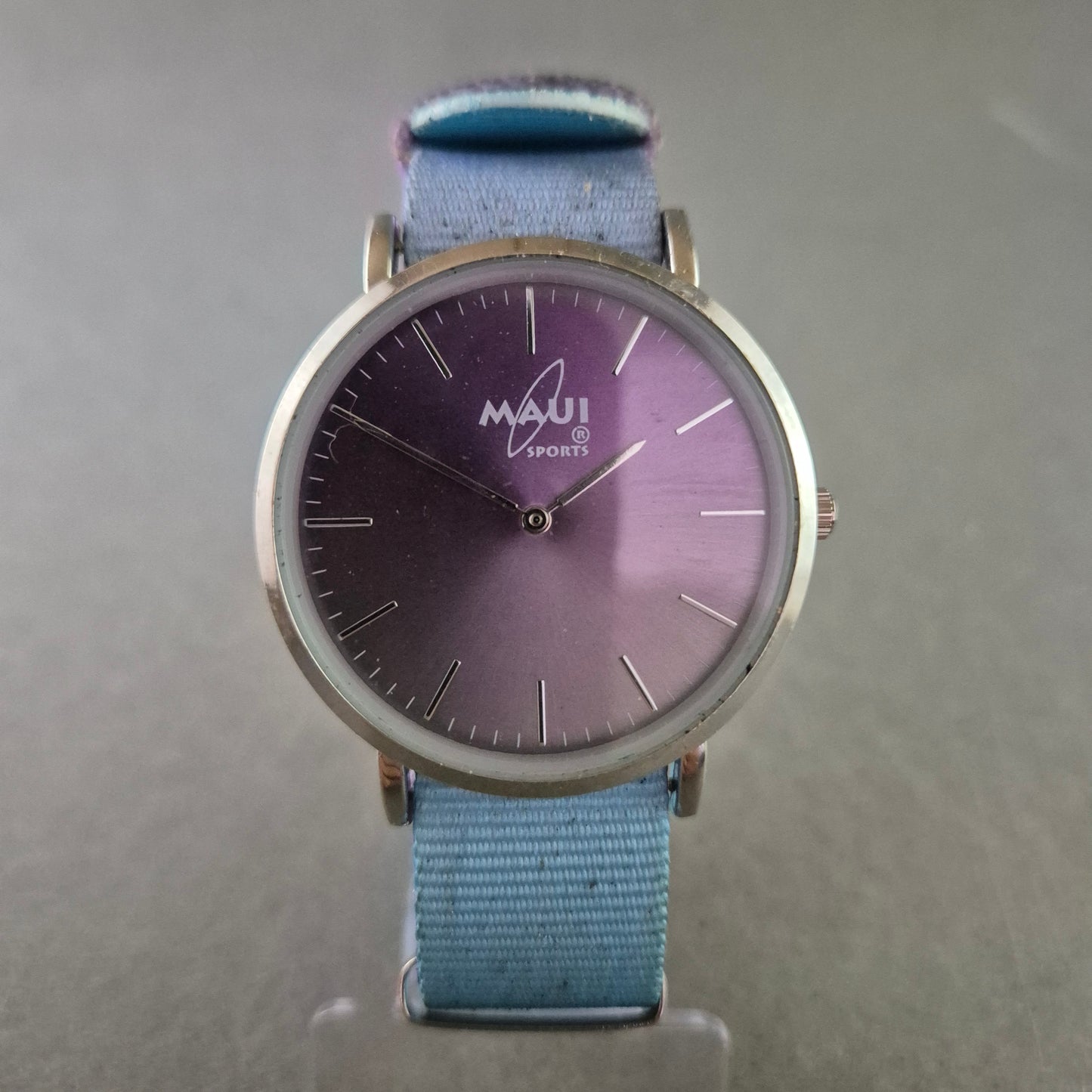 Maui Sports Unisex Uhr – Buntes Textilarmband mit Quarzwerk