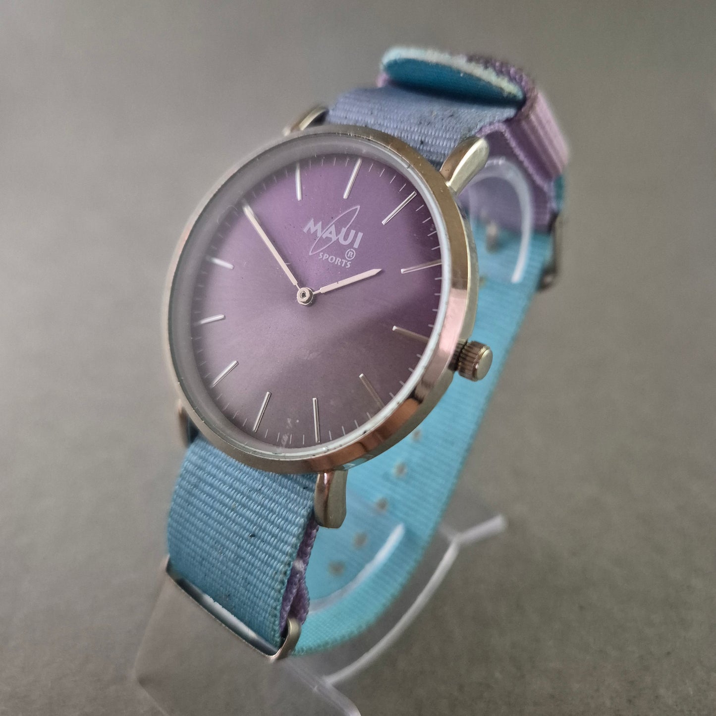 Maui Sports Unisex Uhr – Buntes Textilarmband mit Quarzwerk