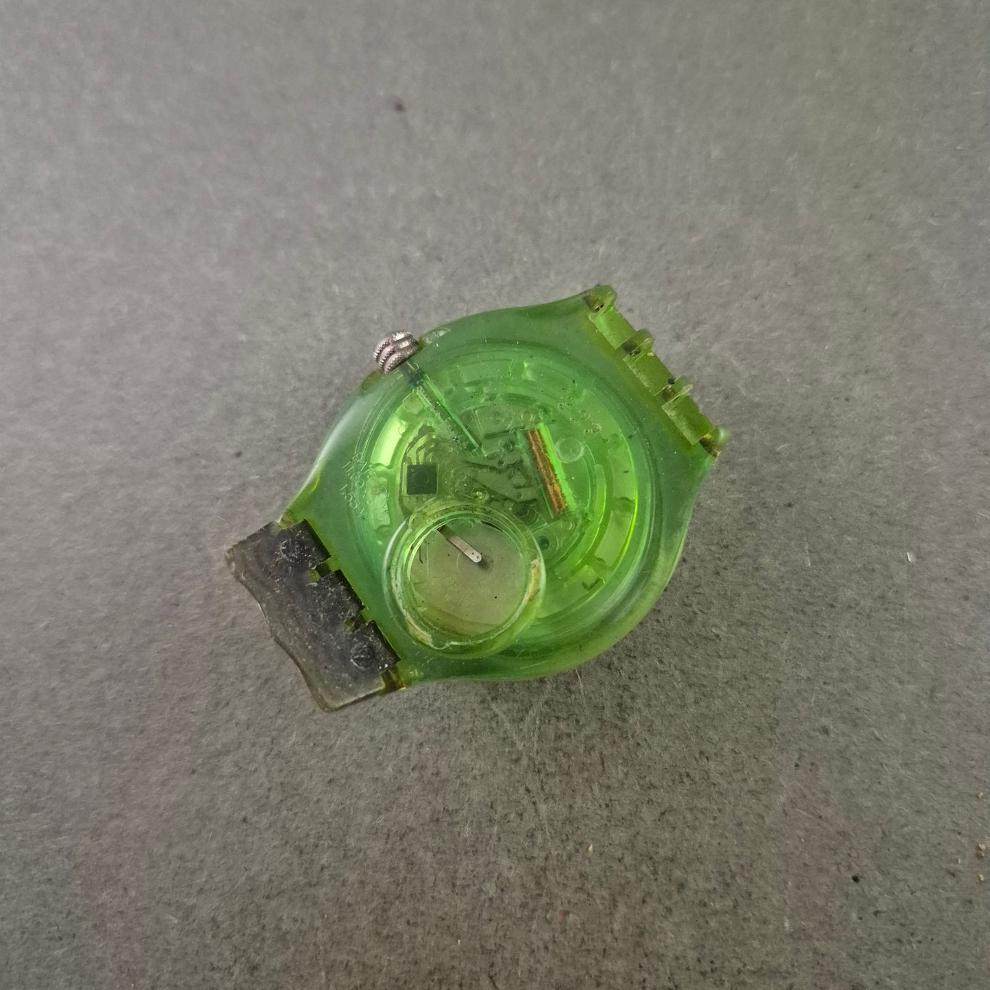 Swatch Scuba Uhr – Defekt mit grünem Gehäuse