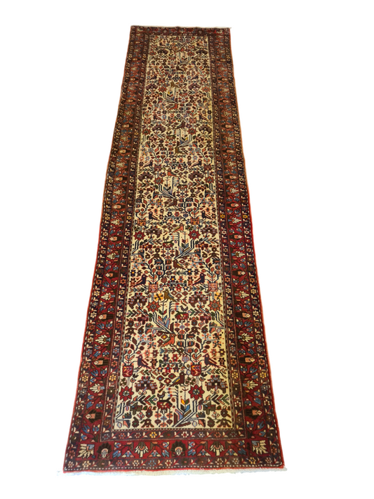 Perserteppich Orientteppich Handgeknüpfter Teppich Malaya 300x80cm