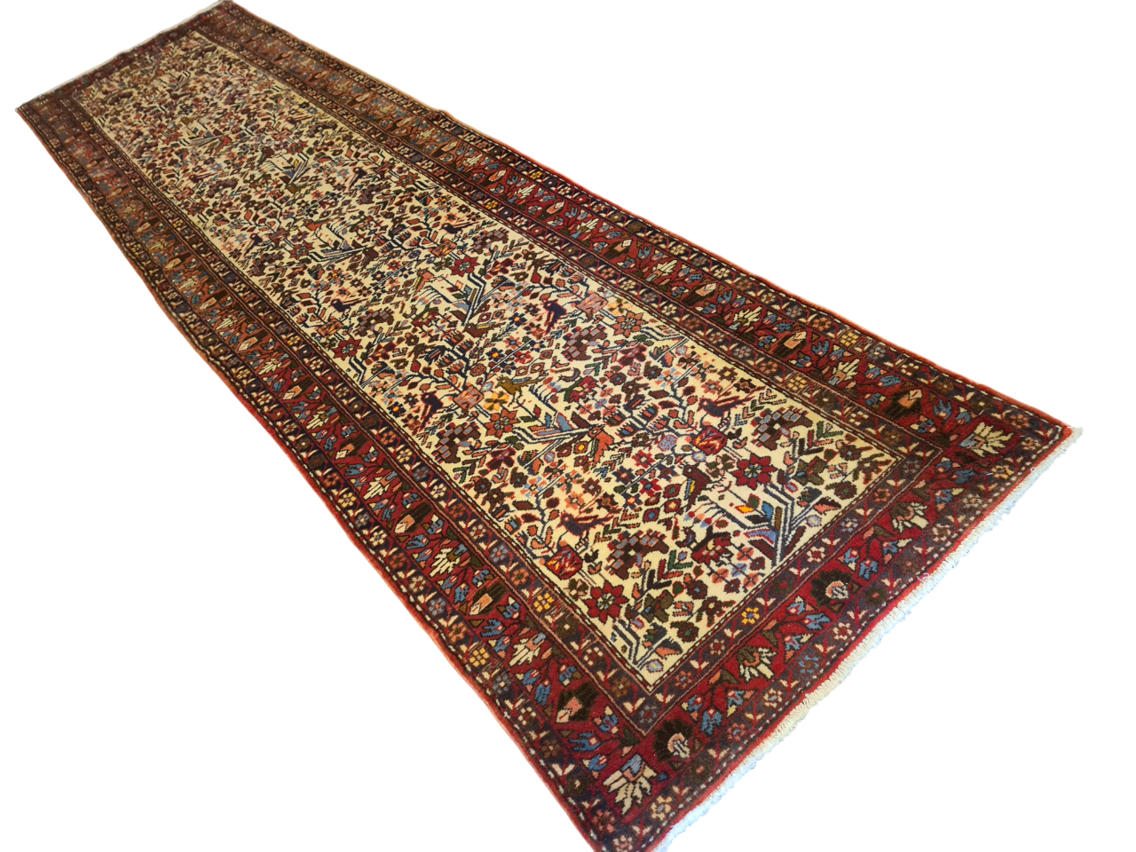 Perserteppich Orientteppich Handgeknüpfter Teppich Malaya 300x80cm
