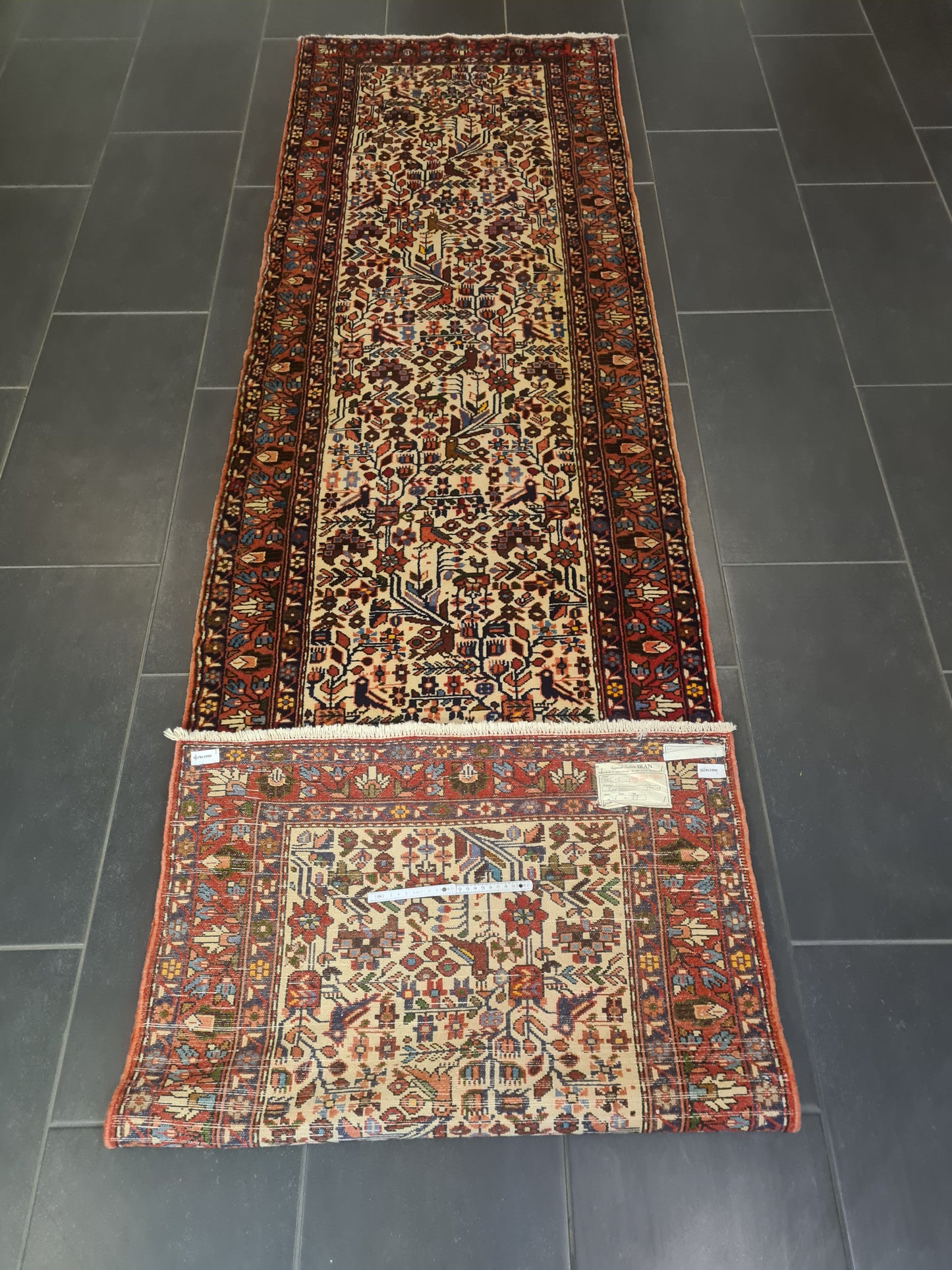 Perserteppich Orientteppich Handgeknüpfter Teppich Malaya 300x80cm