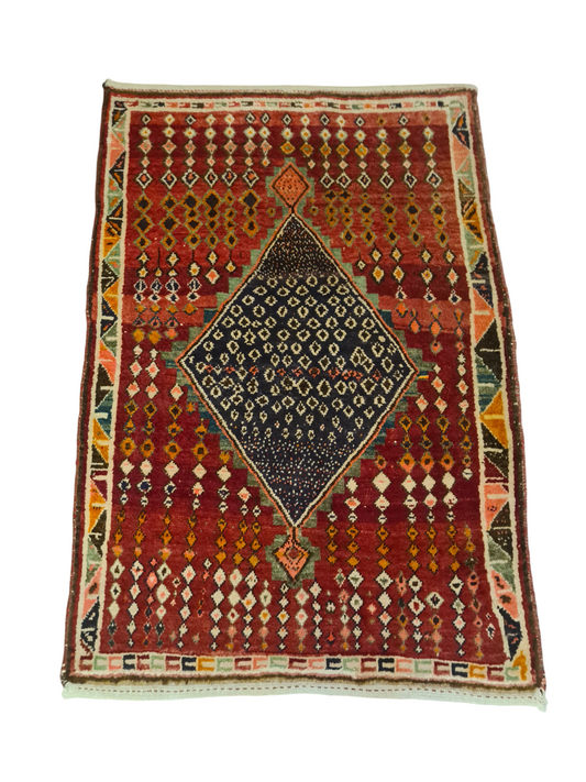 Perserteppich Orientteppich Handgeknüpfter Teppich Gabbeh 150×105cm