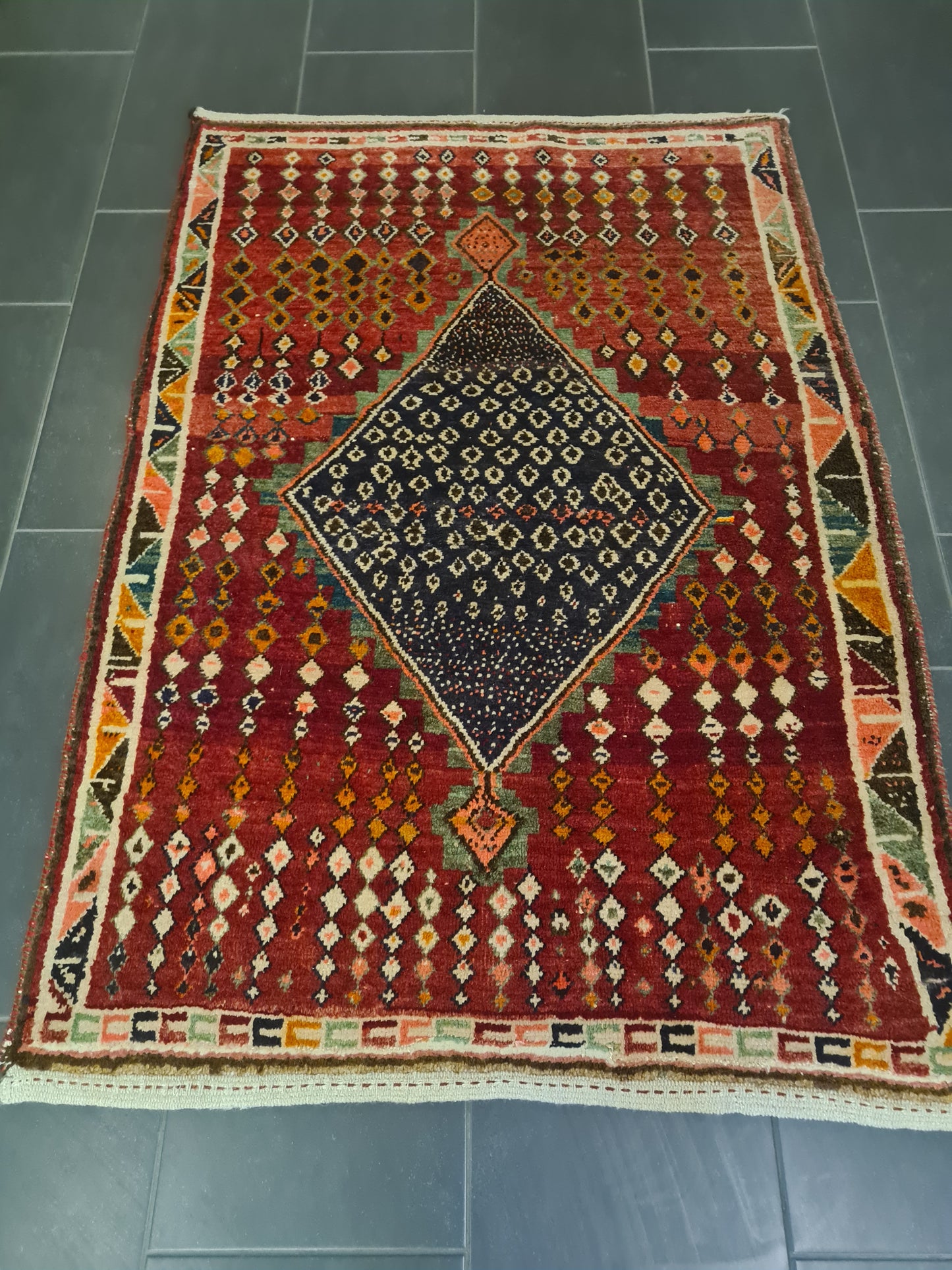 Perserteppich Orientteppich Handgeknüpfter Teppich Gabbeh 150×105cm