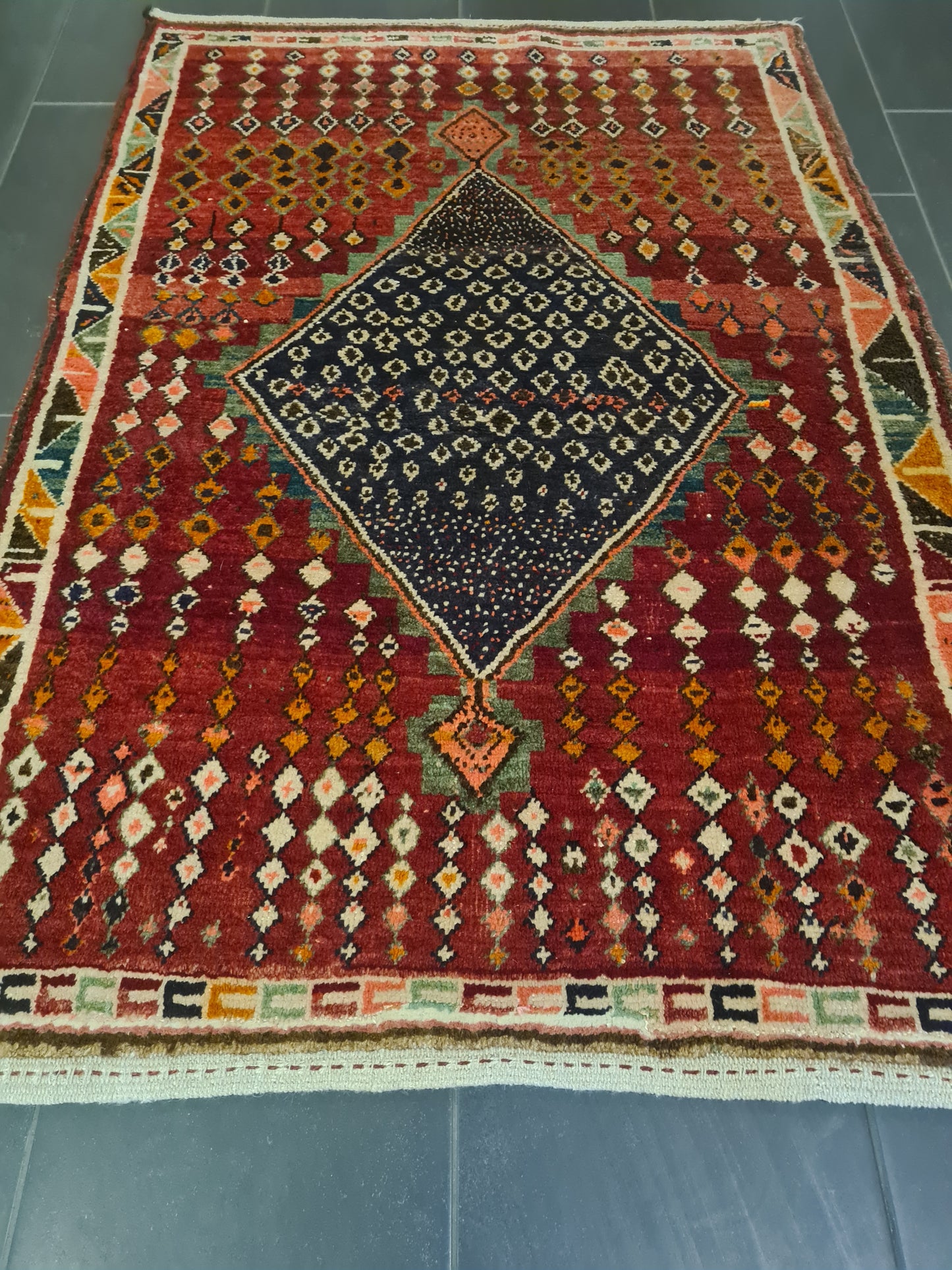 Perserteppich Orientteppich Handgeknüpfter Teppich Gabbeh 150×105cm