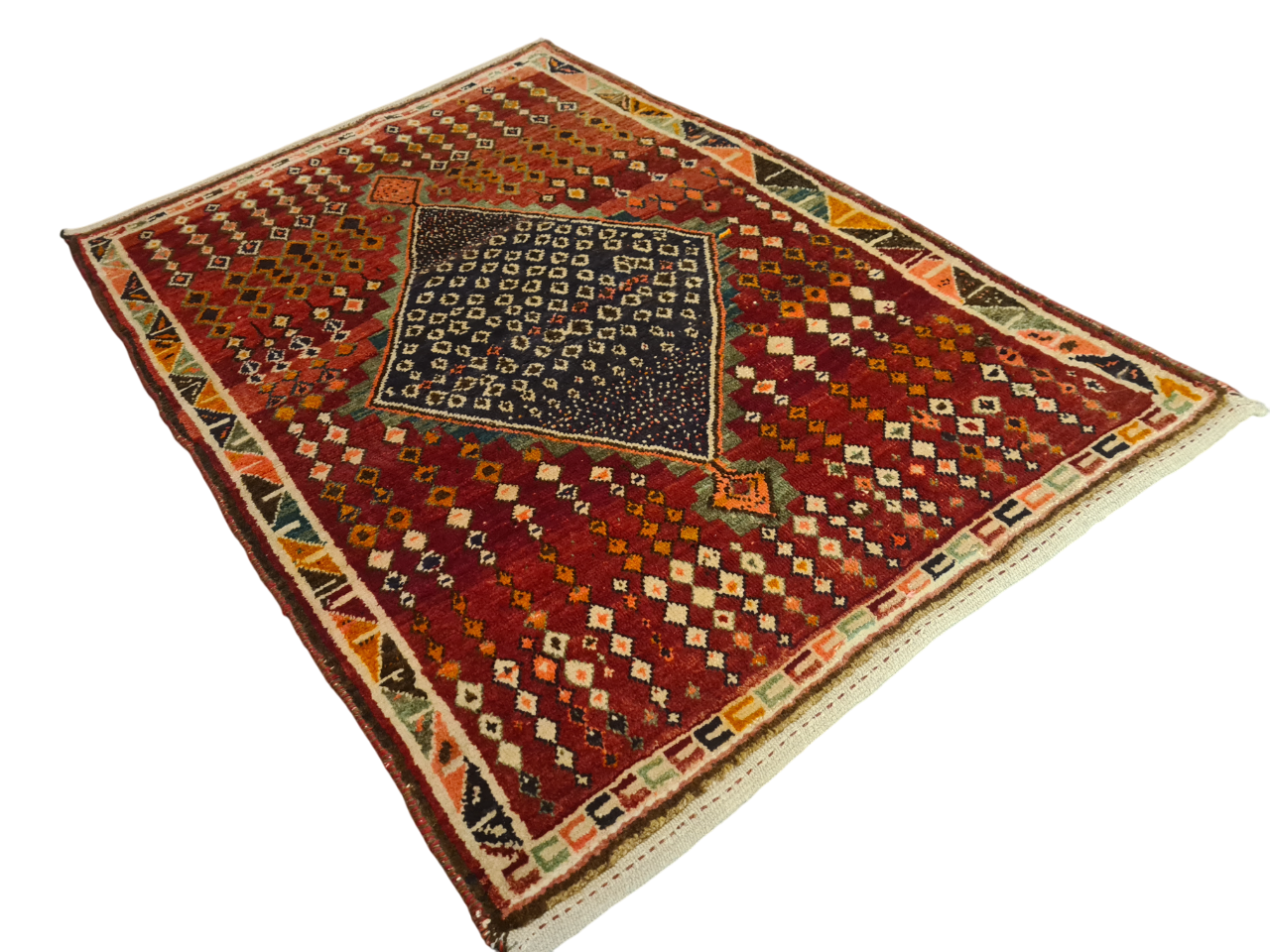 Perserteppich Orientteppich Handgeknüpfter Teppich Gabbeh 150×105cm