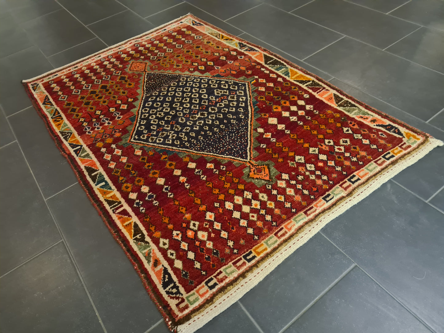 Perserteppich Orientteppich Handgeknüpfter Teppich Gabbeh 150×105cm