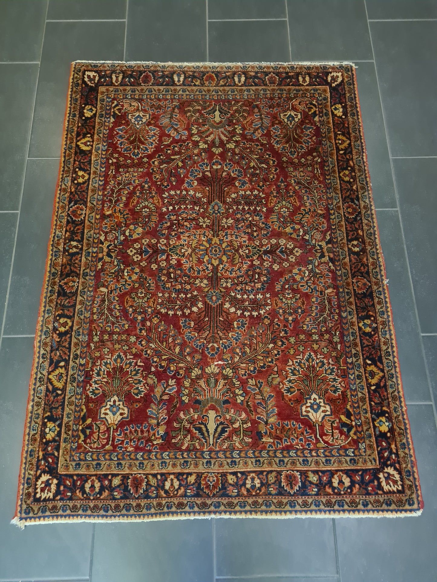 Perserteppich Orientteppich Handgeknüpfter US Sarough 150×105 cm