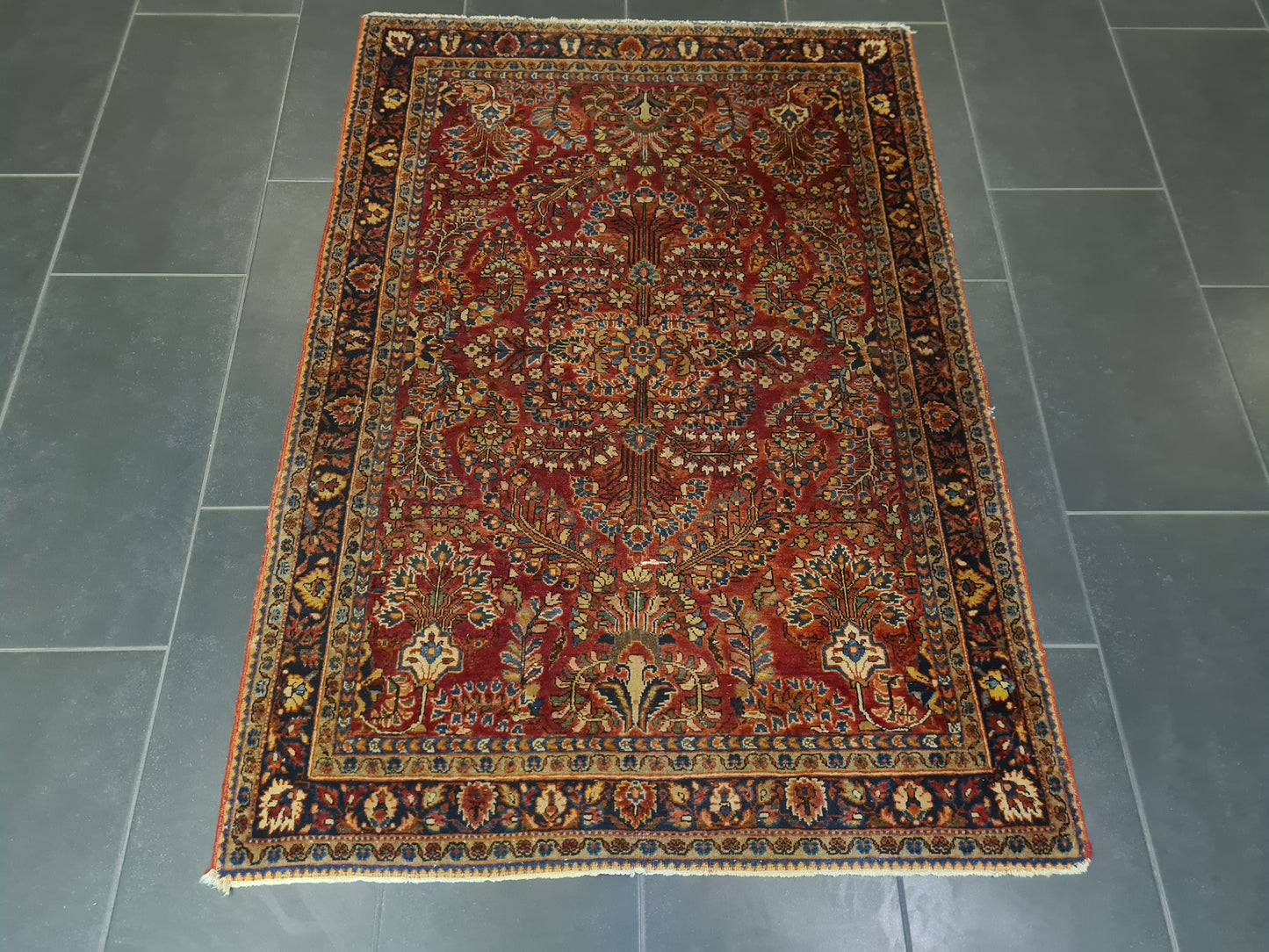 Perserteppich Orientteppich Handgeknüpfter US Sarough 150×105 cm