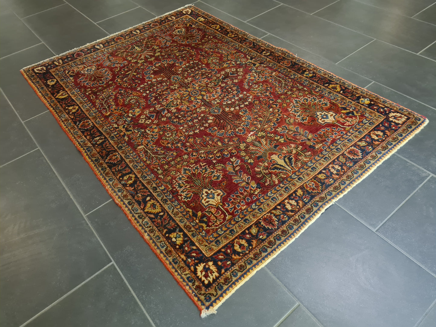 Perserteppich Orientteppich Handgeknüpfter US Sarough 150×105 cm