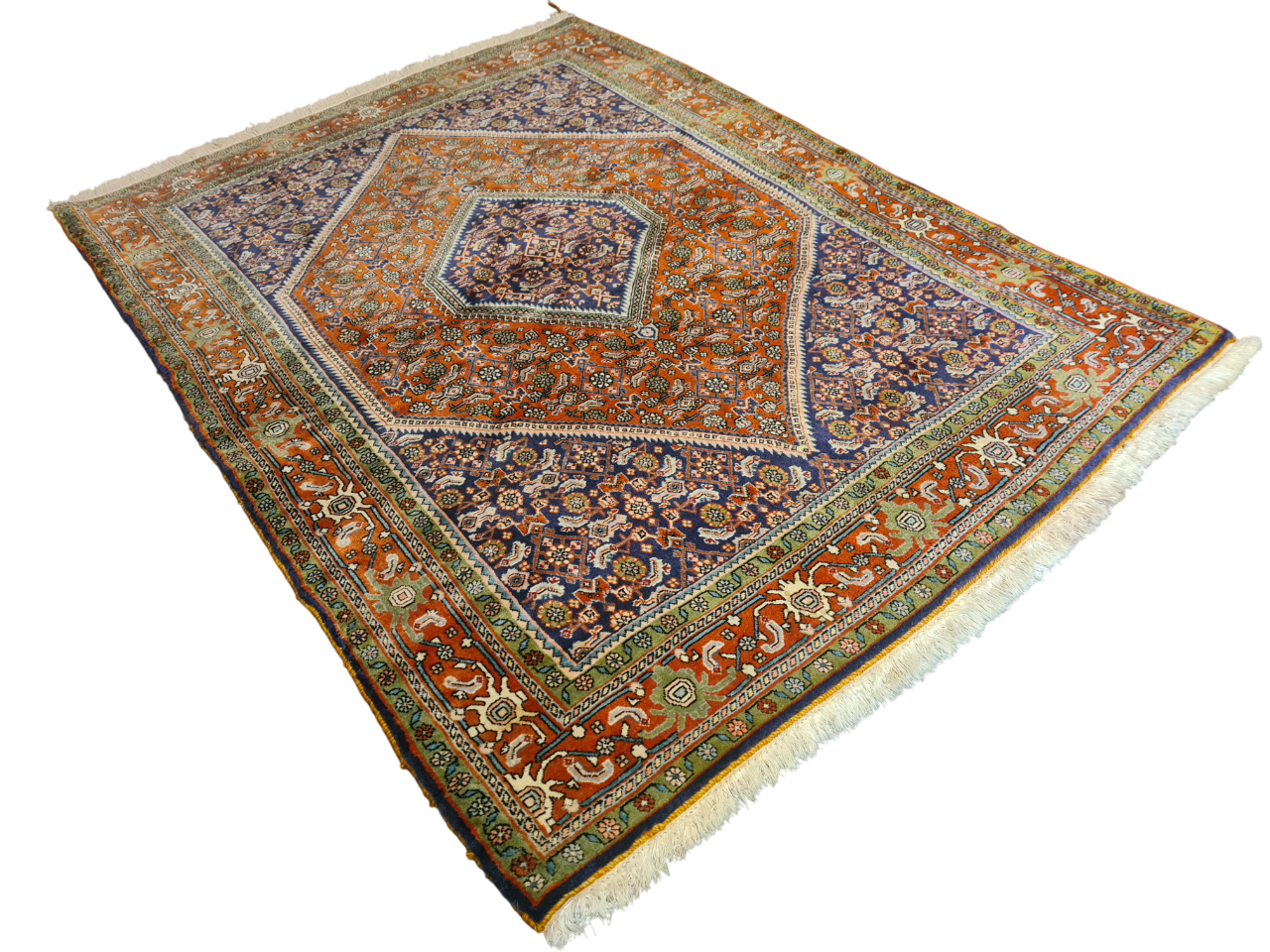 Perserteppich Orientteppich Handgeknüpfter Bidjar Teppich 170×120cm