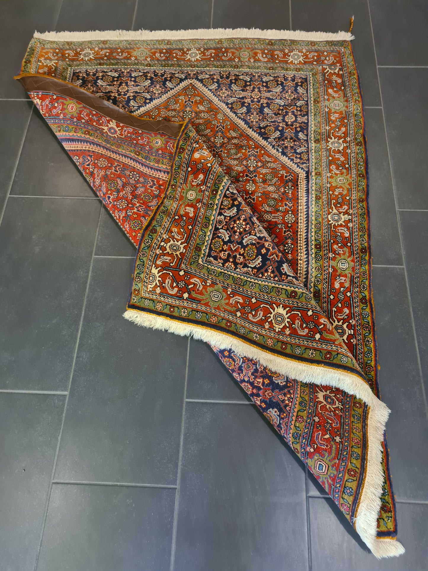 Perserteppich Orientteppich Handgeknüpfter Bidjar Teppich 170×120cm