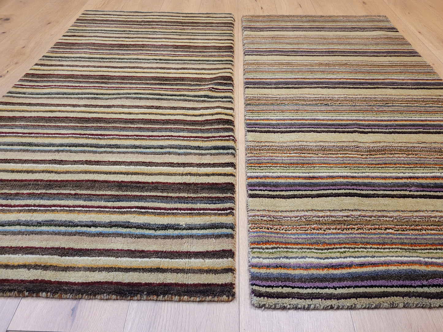 Paar Gabbeh Teppich – Handgeknüpft aus reiner Wolle set