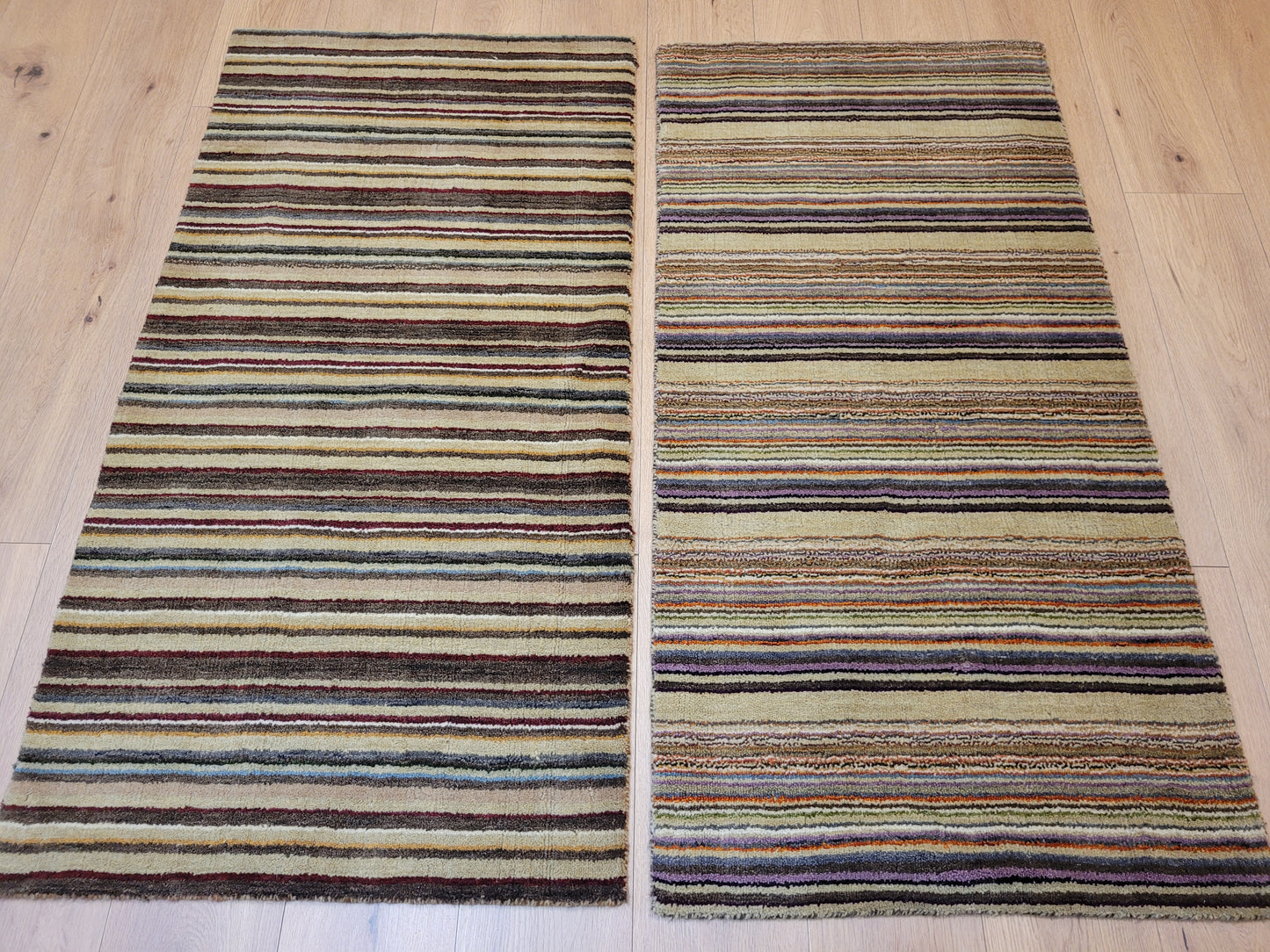 Paar Gabbeh Teppich – Handgeknüpft aus reiner Wolle set