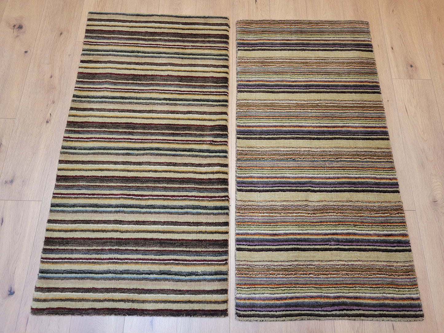 Paar Gabbeh Teppich – Handgeknüpft aus reiner Wolle set