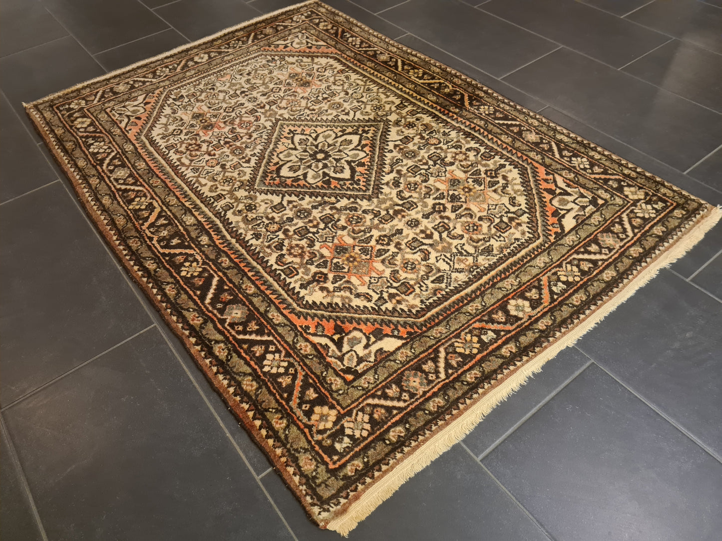 Perserteppich Orientteppich Handgeknüpfter Sarough Teppich 160×115cm