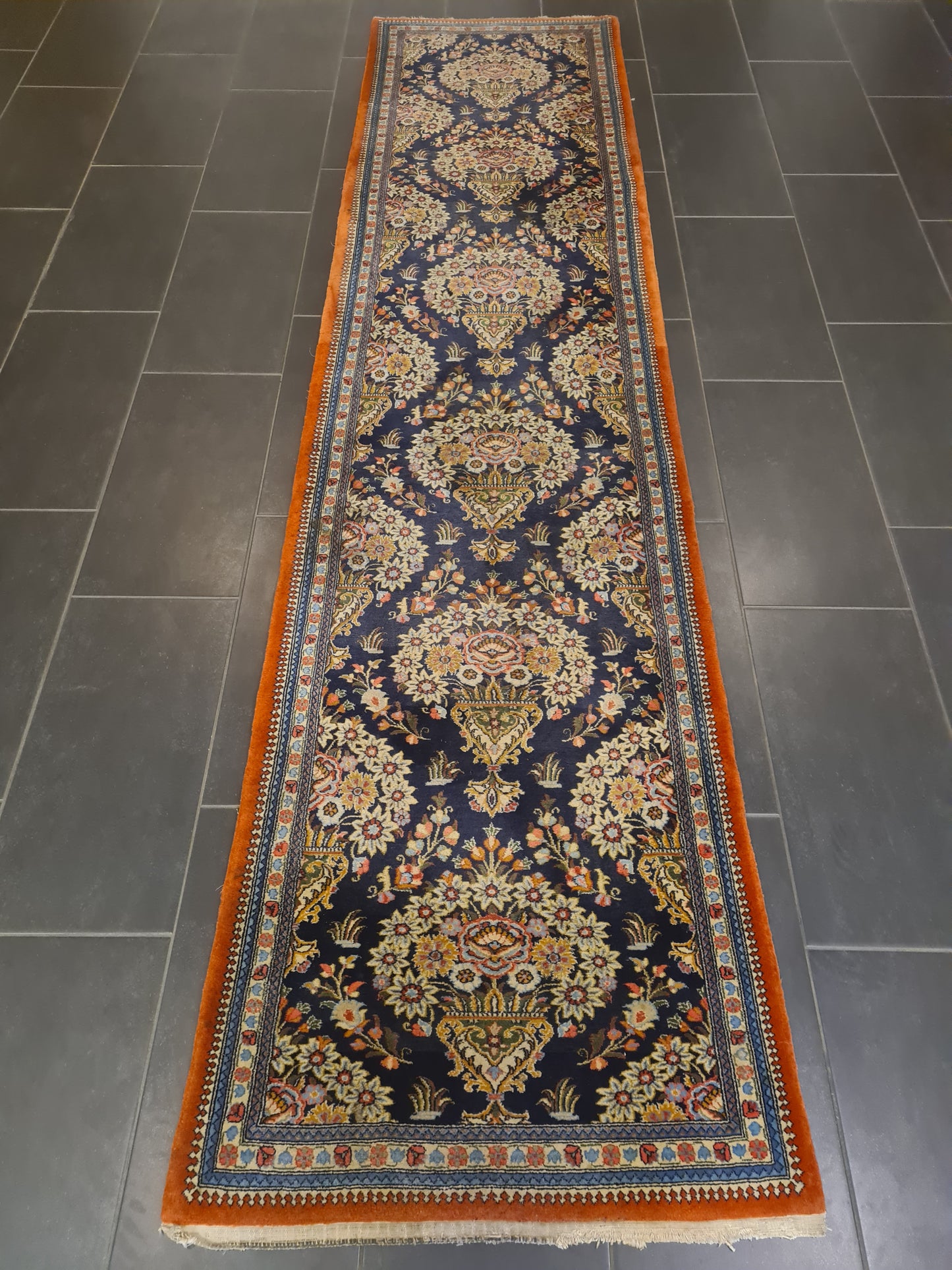 Perserteppich Orientteppich Handgeknüpfter Teppich Ghoum 320×80cm