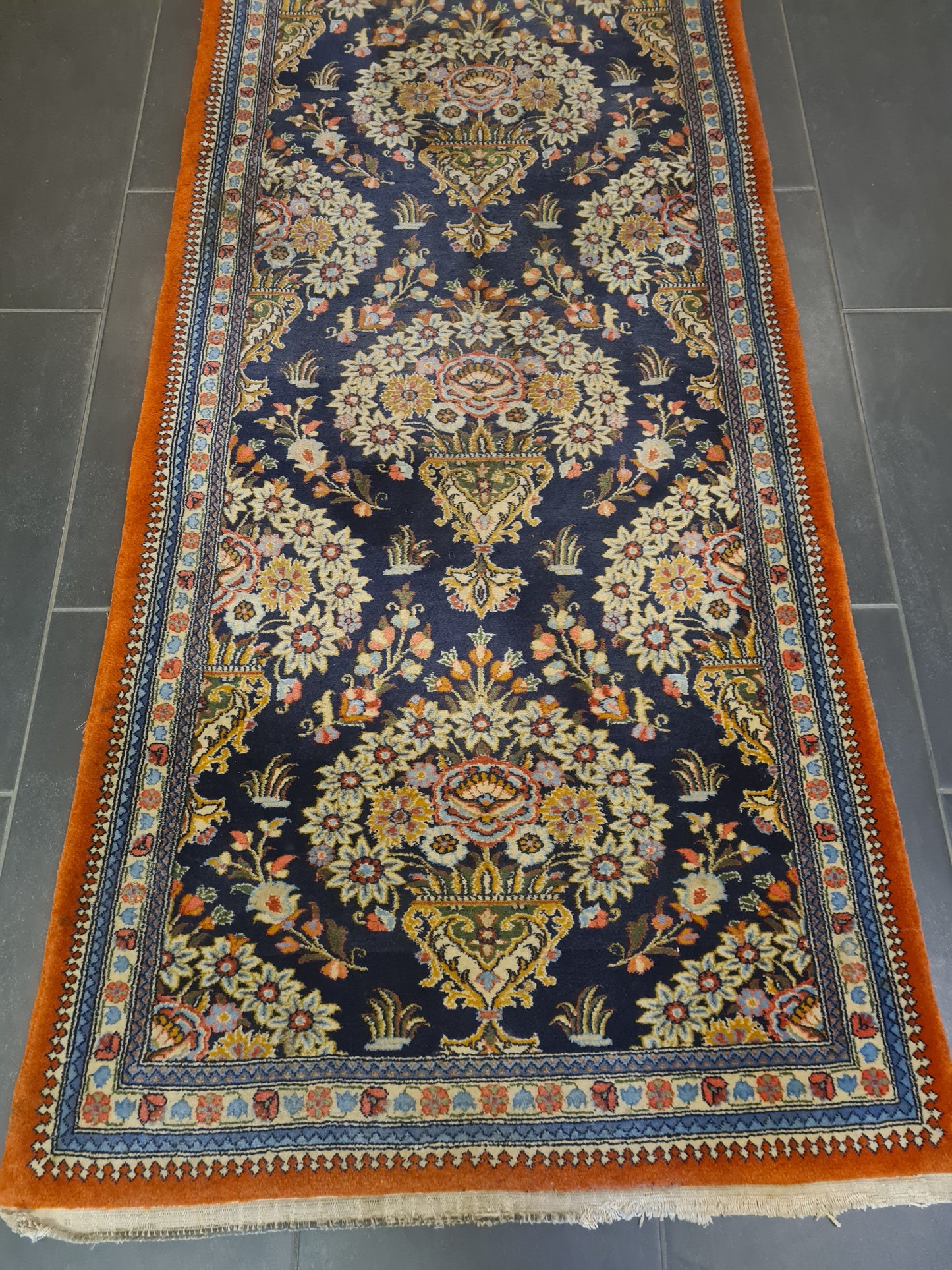 Perserteppich Orientteppich Handgeknüpfter Teppich Ghoum 320×80cm