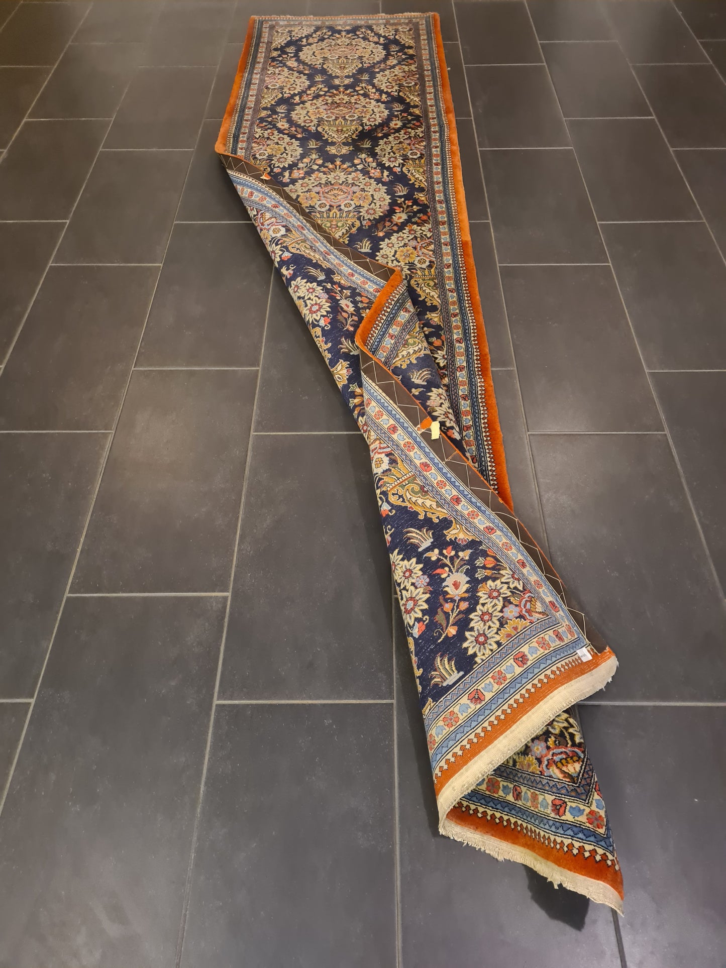 Perserteppich Orientteppich Handgeknüpfter Teppich Ghoum 320×80cm