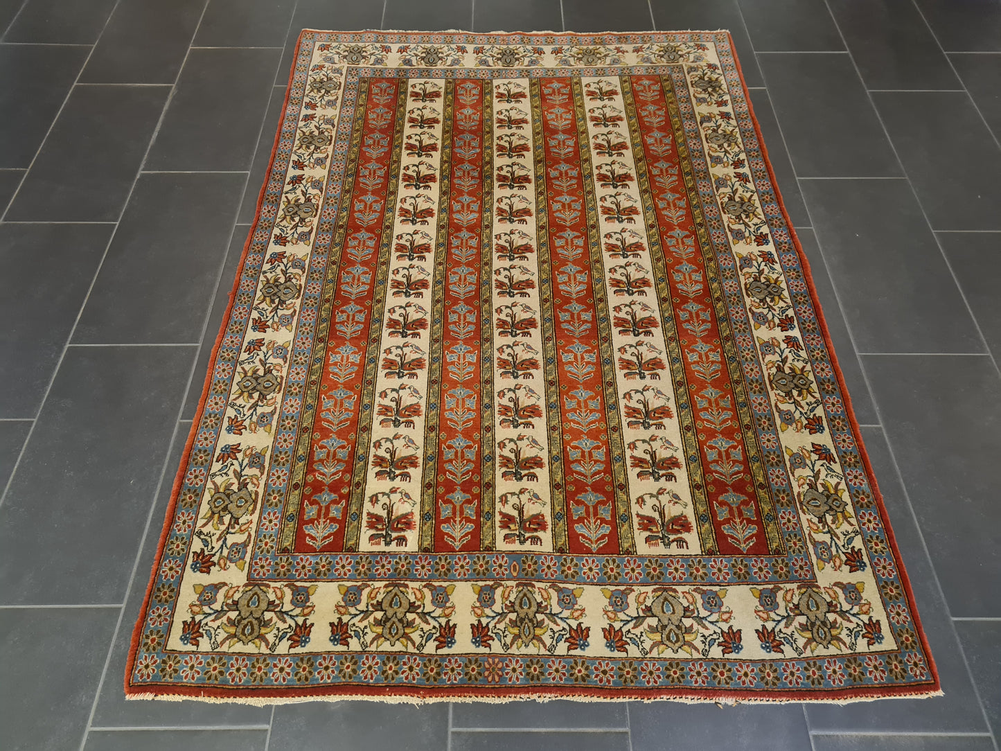 Perserteppich Orientteppich Handgeknüpfter Teppich Ghoum 210x145cm