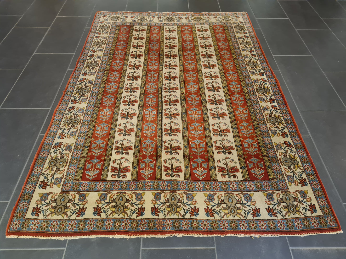 Perserteppich Orientteppich Handgeknüpfter Teppich Ghoum 210x145cm