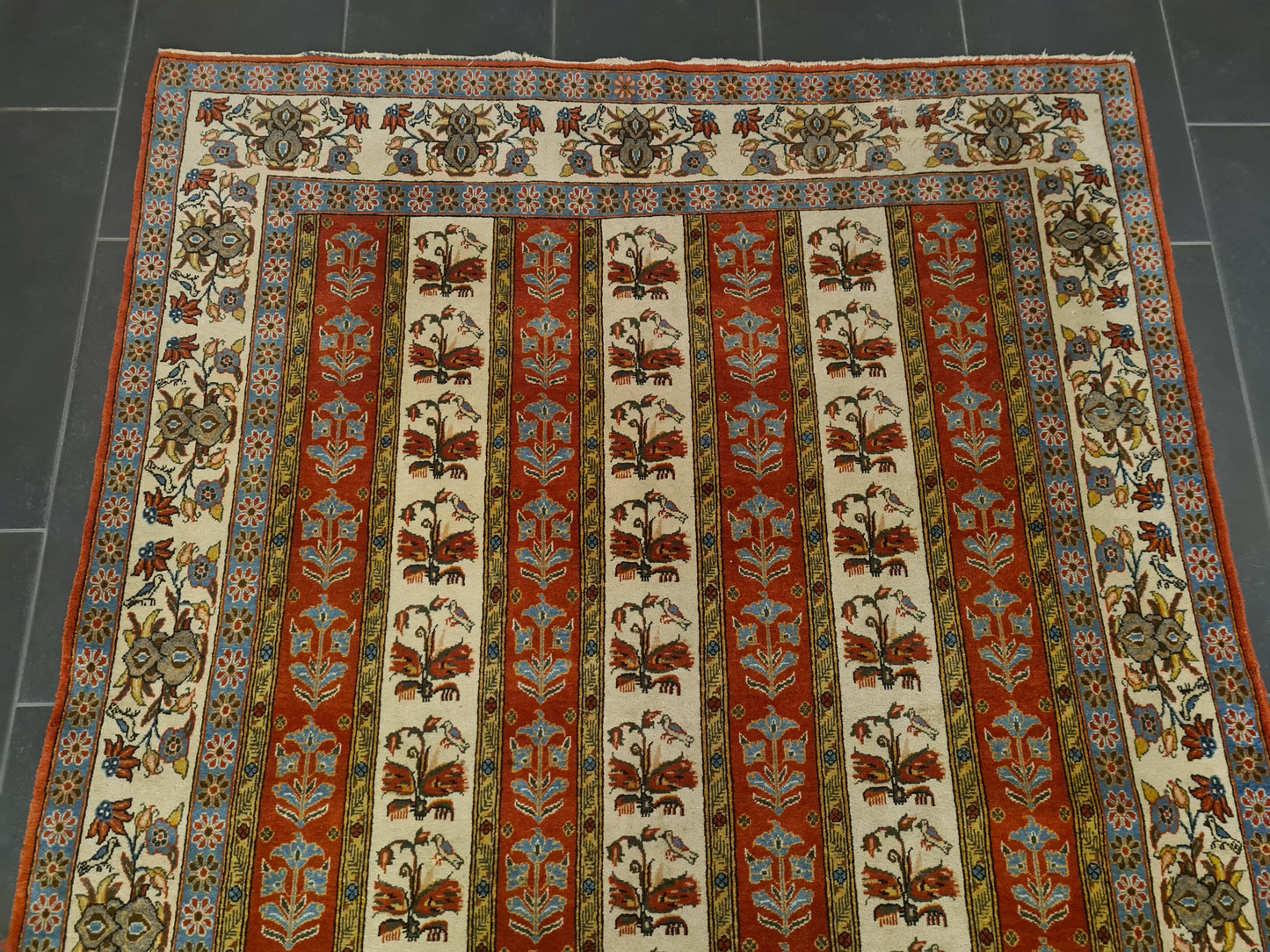 Perserteppich Orientteppich Handgeknüpfter Teppich Ghoum 210x145cm