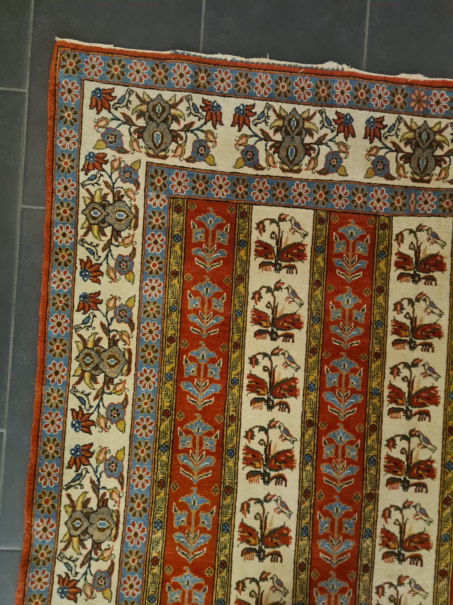 Perserteppich Orientteppich Handgeknüpfter Teppich Ghoum 210x145cm