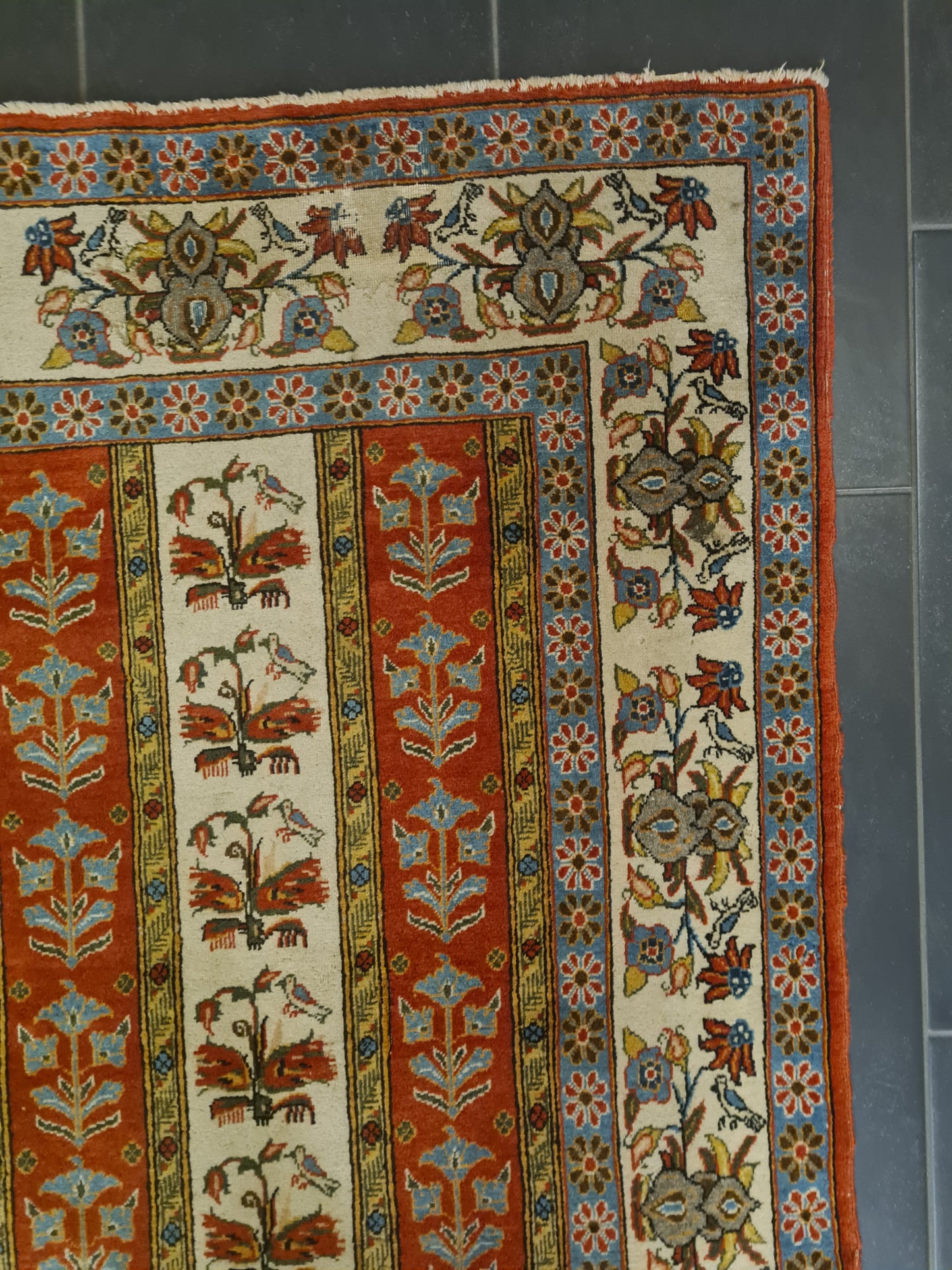 Perserteppich Orientteppich Handgeknüpfter Teppich Ghoum 210x145cm