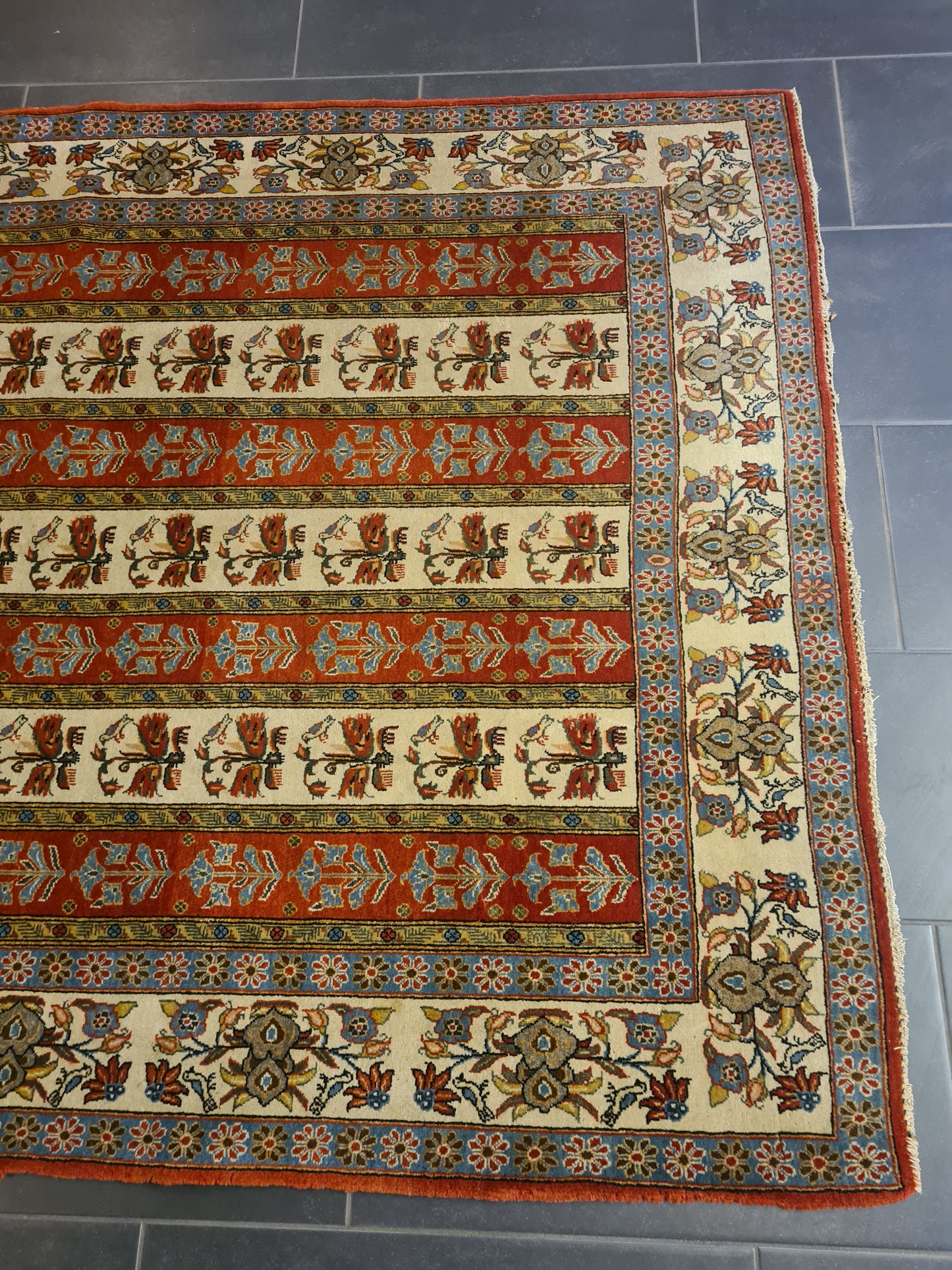 Perserteppich Orientteppich Handgeknüpfter Teppich Ghoum 210x145cm