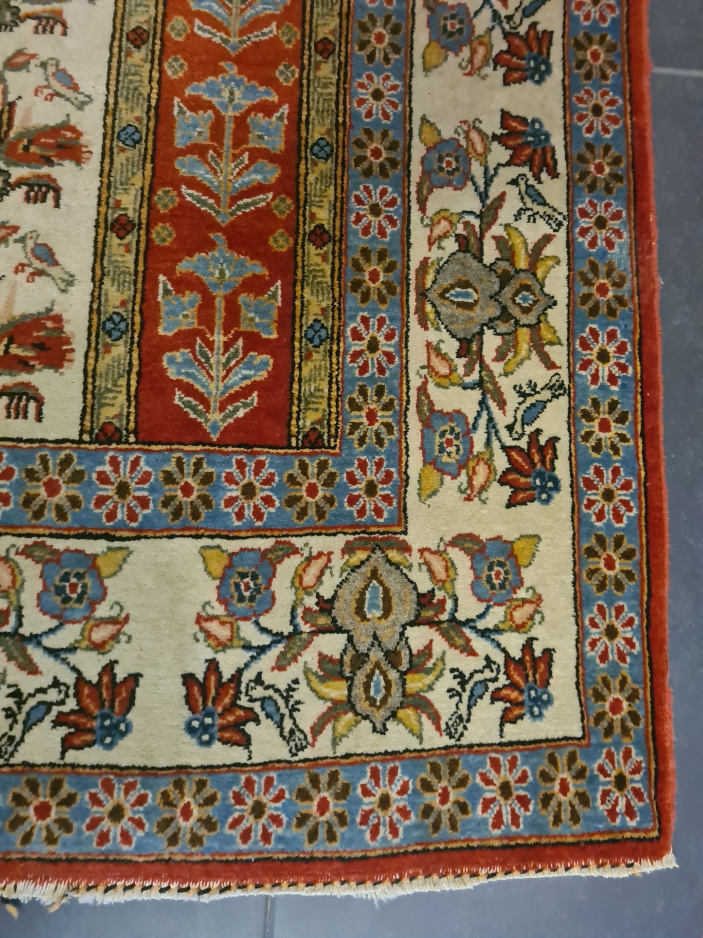 Perserteppich Orientteppich Handgeknüpfter Teppich Ghoum 210x145cm