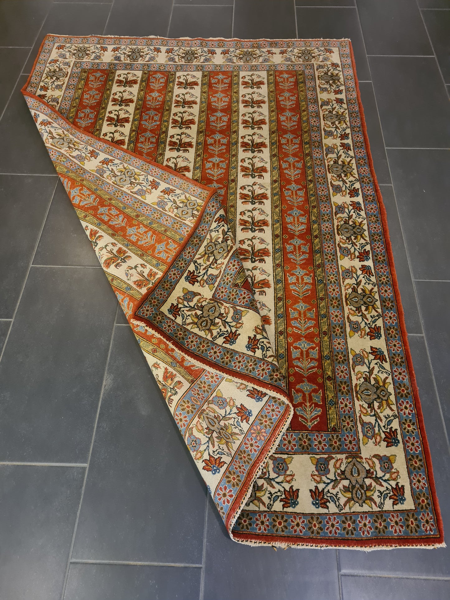 Perserteppich Orientteppich Handgeknüpfter Teppich Ghoum 210x145cm