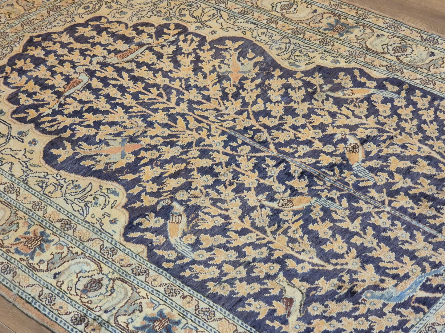 Kayseri Flosh Teppich – Lebensbaum mit Vögeln, fein gearbeitet